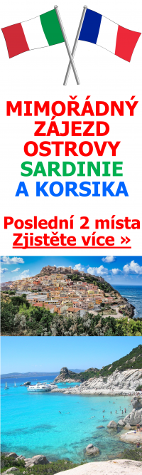 Zájezd Sardinie a Korsika banner