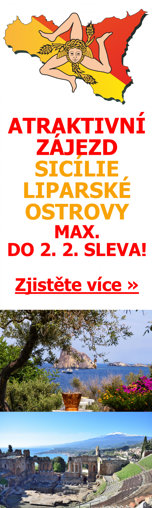 Zájezd Sicílie a Liparské ostrovy