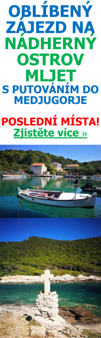 Banner zájezdu na ostrov Mljet + do Medjugorje