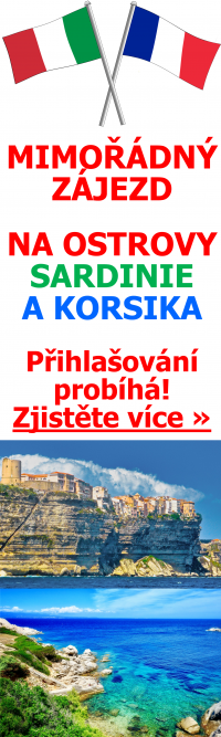 Zájezd na Sardinii a Korsiku - banner