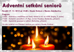 Pozvánka na tradiční adventní setkání seniorů