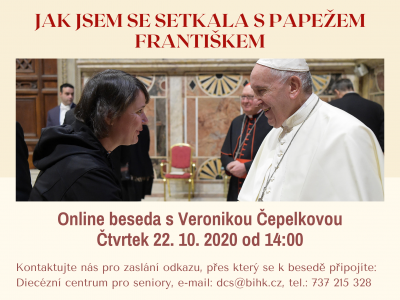 Online beseda: Jak jsem se setkala s papežem Františkem