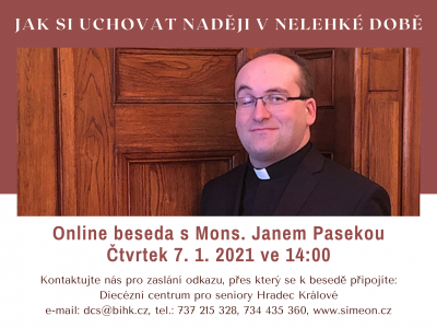 Online beseda s Mons. Janem Pasekou: Jak si uchovat naději v nelehké době