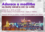 Zveme vás k adoraci a modlitbě za český národ a mír ve světě