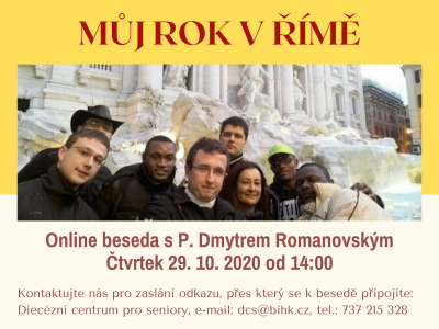 Online beseda s P. Dmytrem Romanovským: Můj rok v Římě