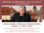 Text: 11. Beseda s Mons. Václavem Malým na téma "Příběhy osobností: Václav Malý a Jan Rybář"