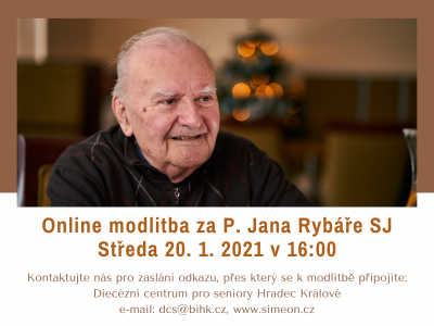 Online modlitba za otce Jana Rybáře